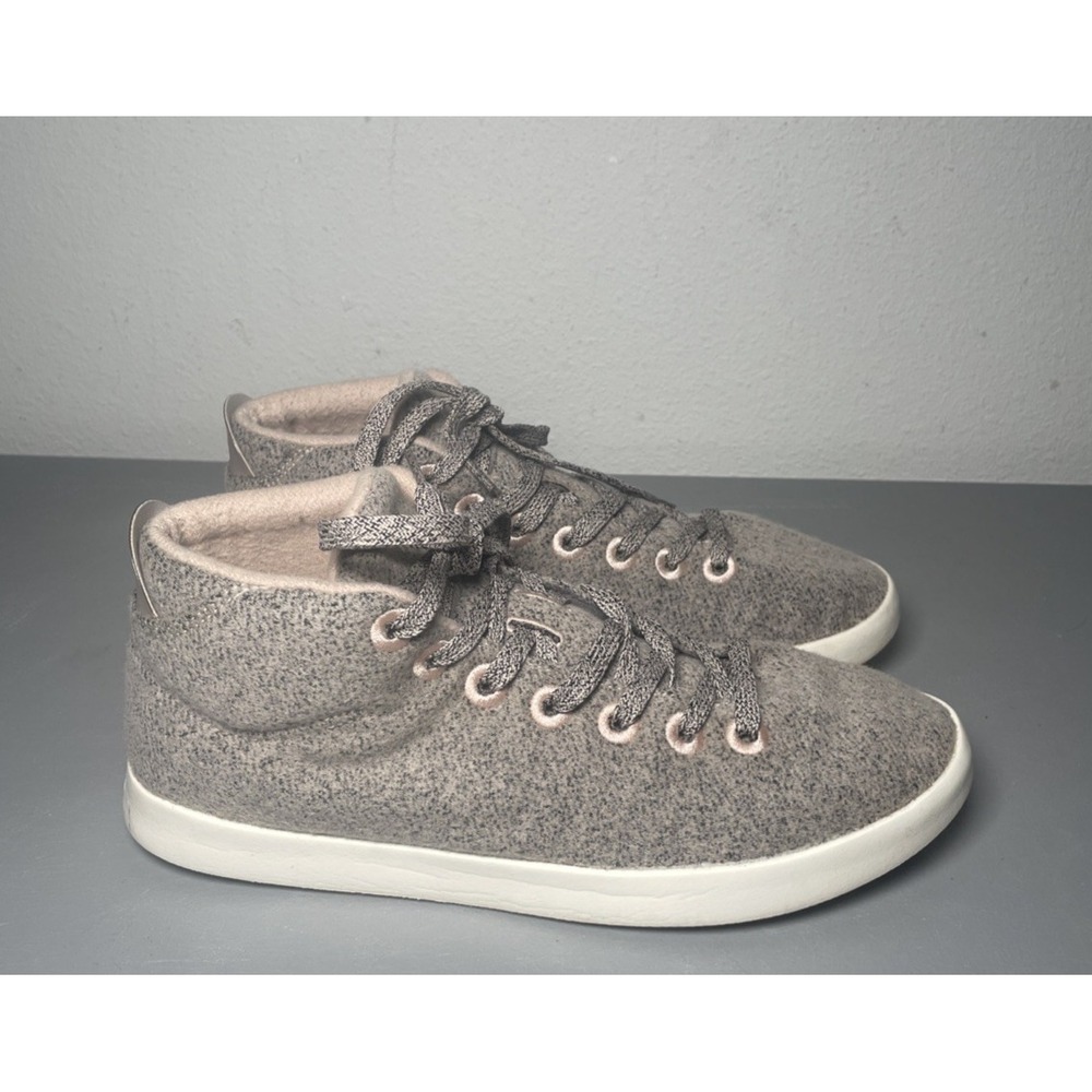 Mens Allbirds Wool Pipers Mid Gray‎ Blush Pink WPM Sneakers Size 10